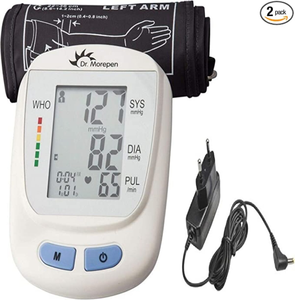  Omron Hem 7121J Fully Automatic Digital Blood Pressure Monitor  with Intellisense Technology & Cuff Wrapping Guide Most Accurate  Measurement (White) (Power Source - Battrey) : Health & Household